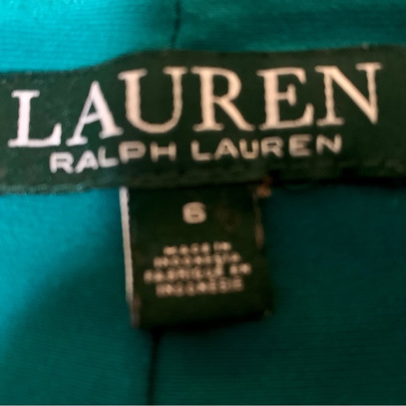 LN LAUREN RALPH LAUREN DRESS. RUCHED FRONT IS FIGURE FLATTERING. FULLY LINED ❤️ - Picture 6 of 7